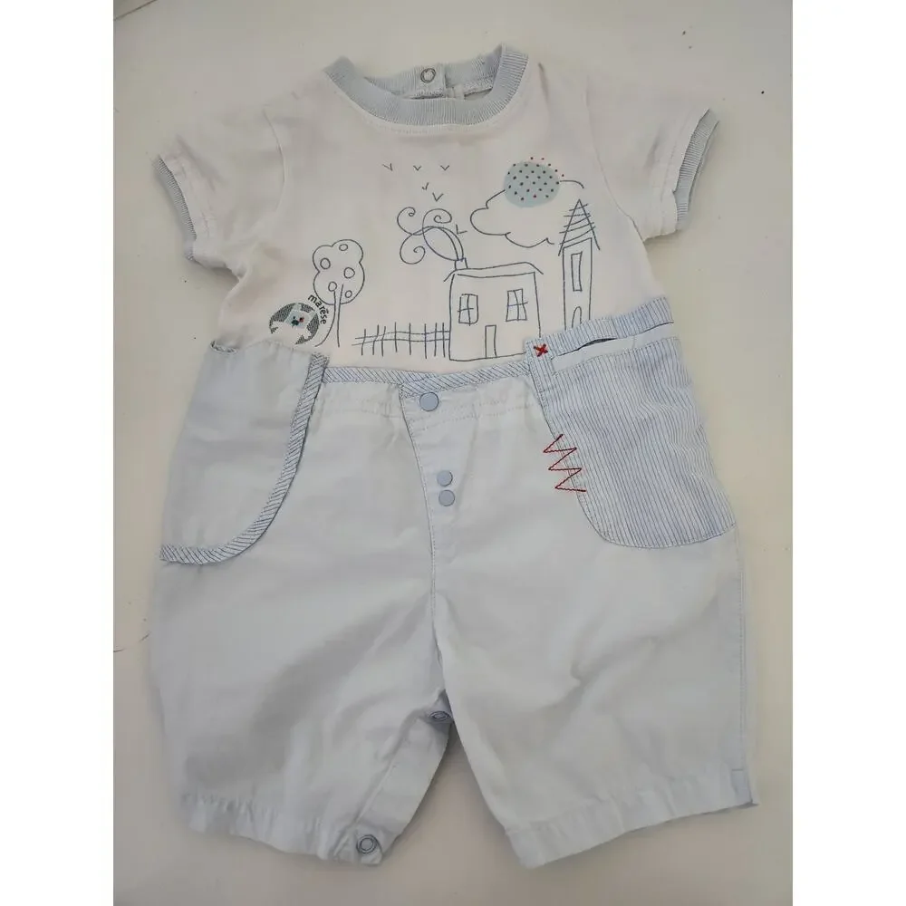6M Bundle of4 short rompers